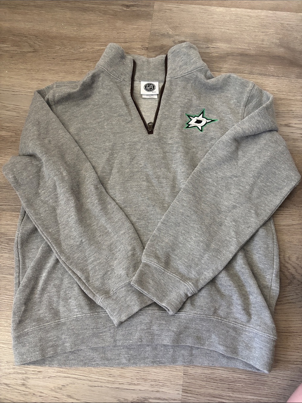 NHL Dallas Stars Gray Quarter-Zip Pullover
